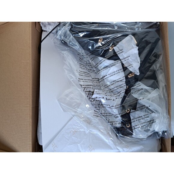 JustFab Phyllida Flat Black Over the Knee Lace Up Boots Women's Size 7 NEW NIB - Picture 8 of 10